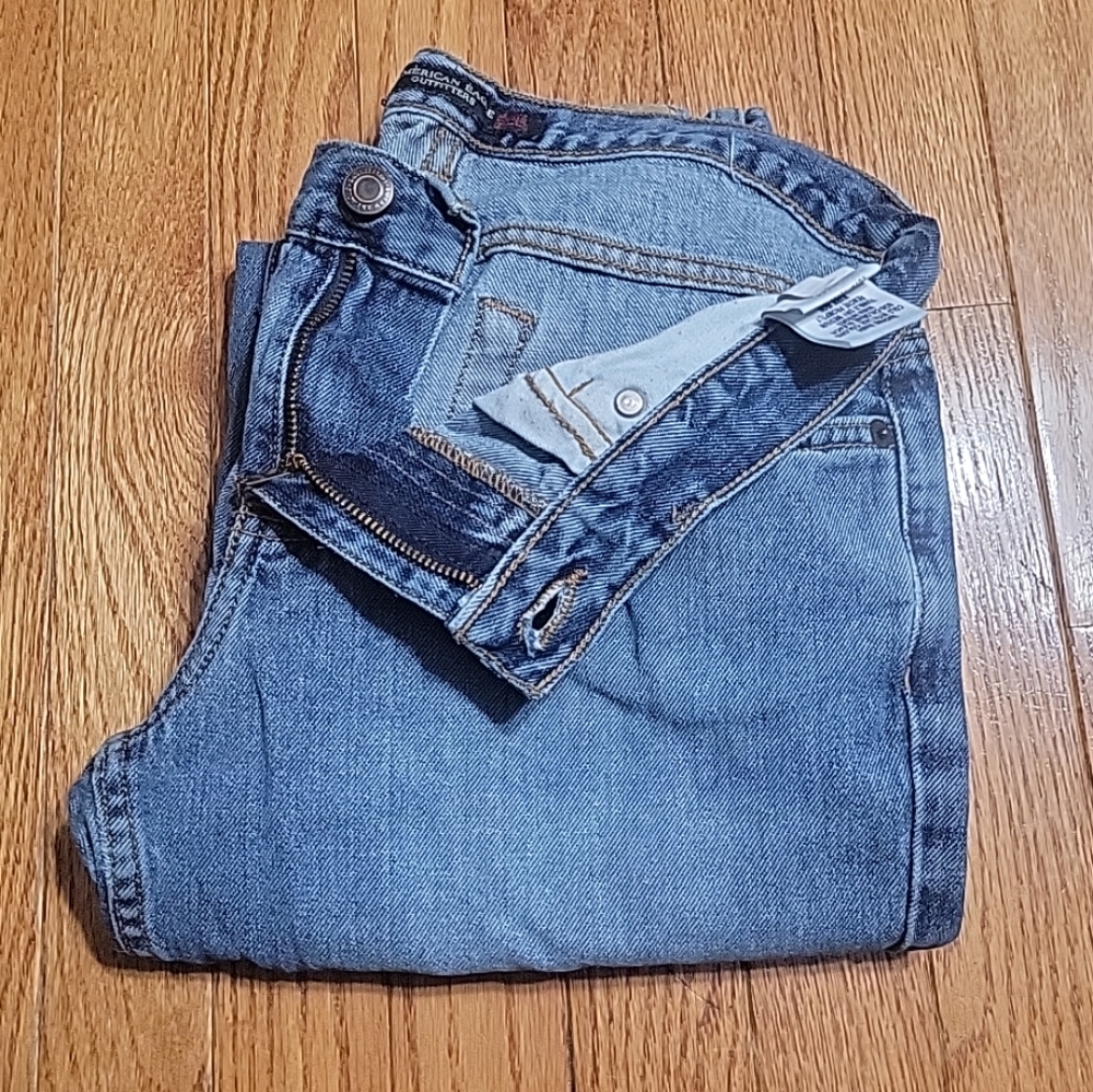Vintage Y2k American Eagle Boot Cut Denim Jeans Size 2 Petite Light Wash